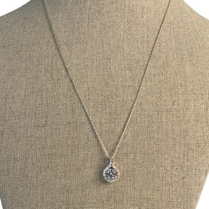 White Cubic Zirconia Pendant Necklace